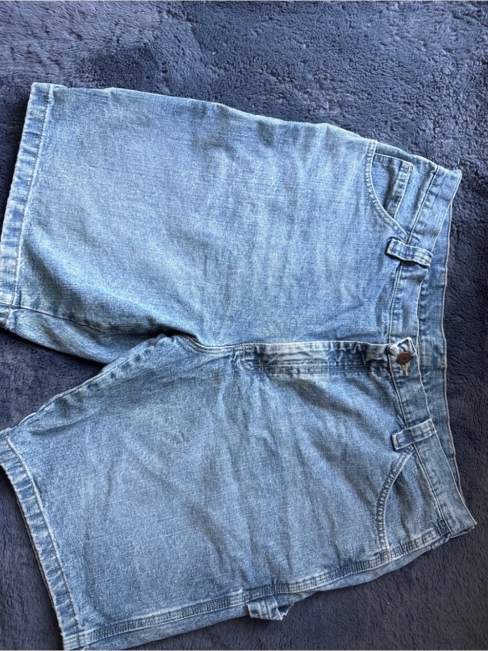 Wrangler Men's Light Blue Denim Relaxed Shorts